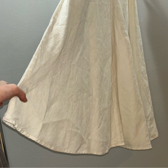 Eileen Fisher 100% Linen A-Line Midi White Minimalist Size XL Skirt - Picture 11 of 13